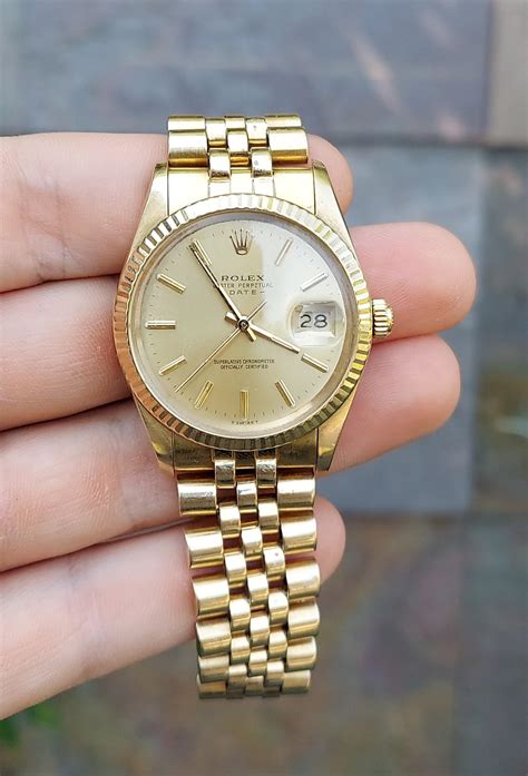 14k gold watch rolex